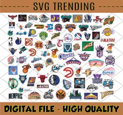 NBA Logo Bundle SVG, Nba Svg, Basketball svg, Png, Svg, Jpg, Eps, Digital Download, Digital Design
