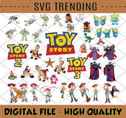 Toy story Svg, toy story Bundle svg, toy storyCharacters svg, toy story dxf cut files, toy story Clipart, toy story part