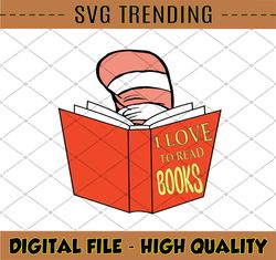 I Love To Read Books T-svg SVG png, dxf Cricut, Silhouette Cut File, Instant Download