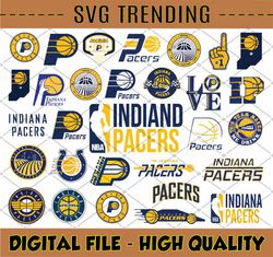 31 Files Indiana Pacers svg, NBA teams logo bundle svg, Nba svg, NBA svg, Basketball Clipart, Svg For Cricut , Svg For S
