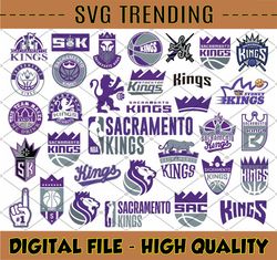 34 Files Sacramento Kings svg, NBA Basketball bundle svg, Sacramento svg, Kings svg,NBA svg, NBA svg, Basketball Clipart