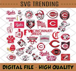 34 Files Cincinnati Reds svg, Cincinnati svg, Reds svg svg vector files, Vector Art, cricut, MLB svg, Clipart, Instant D