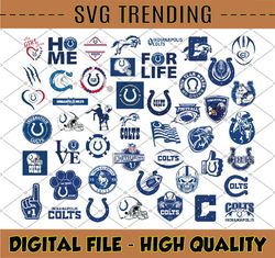 47 Files Indianapolis Colts, Indianapolis Colts svg, Indianapolis Colts clipart, Indianapolis Colts cricut, NFL teams sv
