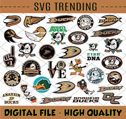 32 Files Anaheim Ducks Bundle SVG, dxf,png, eps, Anaheim svg, Ducks svg, NHL svg, NHL svg, hockey svg, Download Cut File
