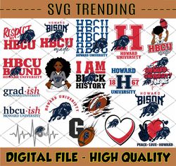 19 Files Howard University Svg, HBCU Teams svg, HBCU Football Svg, Sport Bundle Svg, Sport Bundle Svg, Clipart