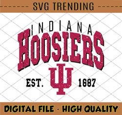 Vintage 90's Indiana Hoosiers Svg, Indiana Svg , Vintage Style University Of Indiana Svg, NCAA Svg, NCAA Sport Svg, Digi