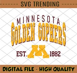 Vintage 90's Minnesota Golden Gophers Svg, Minnesota Vintage Style University Of Minnesota Svg, Png Svg dxf NCAA Svg, NC