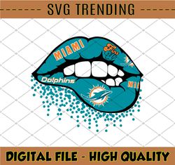 Miami Dolphins Inspired Lips png File, png file printable, sublimation