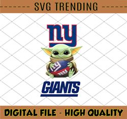 Baby Yoda with New York Giants NFL png, Baby Yoda NFL png, NFL png, Sublimation ready, png files for sublimation