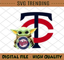 Baby Yoda with Minnesota Twins Baseball PNG, Baby Yoda MLB png, MLB png, Digital Download