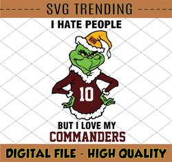 I Hate People But I Love My Commanders, Washington Commanders svg NFL Teams, NFL Teams Svg, NFL svg, Football Svg, Sport