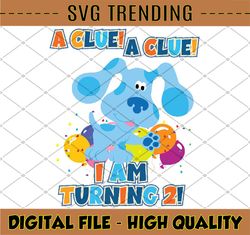 Custom Age A Clue svg, Blues Clues Birthday Boy Svg, Birthday Boy Dog Cute For Print And Cut or Sublimation Printing