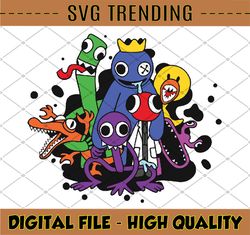 Rainbow Friends Svg image Birthday Png, Rainbow friends Png, Digital File Printable Sublimation Party, Design Instant Do