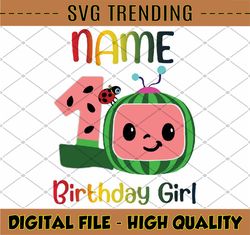 Cocomelon Personalized Name Birthday Girl png svg, Cocomelon Brithday svg png, Cocomelon,Cocomelon Family Birthday PNG,