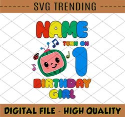 Cocomelon Personalized Name And Ages Birthday Girl SVG PNG, Cocomelon Brithday svg,Cocomelon Family Birthday svg,CO53