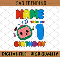 Cocomelon Personalized Name And Ages Birthday SVG PNG, Cocomelon Brithday svg,Cocomelon Family Birthday svg, CO54