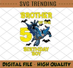 Brother Of The Birthday Boy PNG, Batman Family Png, Customized Matching Family Png, Birthday Boy Png