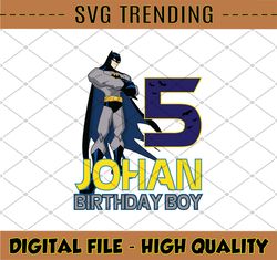 Personalized Name Batman Birthday Svg, Boys Birthday Svg, Disneyland Svg