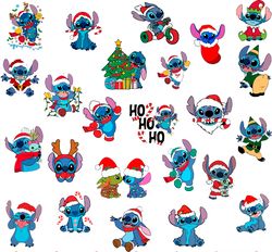 Stitch Christmas Svg Png, Lilo and Stitch Svg, Disney Christmas Cartoon Svg Png