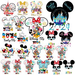 20 Designs Family Trip 2024 Png Sublimation, Magical Kingdom Png Svg, Disney Trip 2024 2024, Mickey Family Vacation Svg