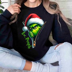 Ew People Whoville Svg Png, Ew People Whoville Svg, Christmas The Gri nch Png, Christmas Green Goblin Grin chmas Hoodie,