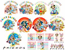 Disney Easter Svg Png Bundle, Mickey and Friends Easter Svg Png bundle