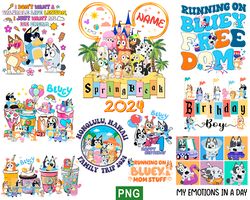 10 Bluey Family Png Bundle, Bluey Fathers Day Png, Bluey Family Png, Bluey Bingo Png, Bluey Birthday Party, Heeler Png