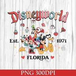 Disneyworld Est 1971 Mickey Minnie Valentine PNG, Disney Valentine PNG, Disney Valentine Couple PNG, Disney Love PNG