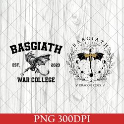 Vintage Basgiath War College 2 Sided Digital PNG, Fourth Wing PNG, Dragon Rider PNG, Violet Sorrengail, Xaden Riorson
