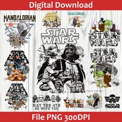 Full Design Star Wars PNG 300DPI, Star Wars A New Hope Faded PNG, Galaxy Wars Vintage Style PNG, Galaxy War PNG 300DPI