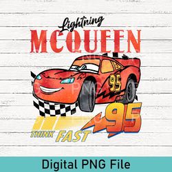 Vintage Lightning Mcqueen PNG, Disney Cars PNG, Cars Character, Disney Cars Land, Disney Car Pixar PNG, Cars Theme Gifts