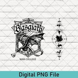 Retro Basgiath War College, Fourth Wing PNG Dragon Rider Violet Sorrengail Xaden Riorson Fantasy Bookish The Empyrean