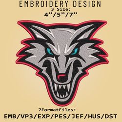 NCAA Logo New Mexico Lobos, Embroidery design, Embroidery Files, NCAA New Mexico Lobos, Machine Embroidery Pattern
