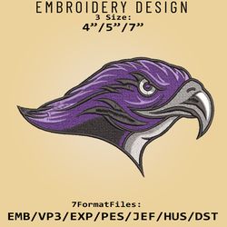 NCAA Logo Stonehill Skyhawks, Embroidery design, Embroidery Files, NCAA Stonehill Skyhawks, Machine Embroidery