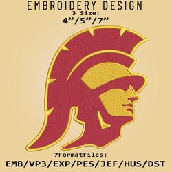NCAA Logo USC Trojans, Embroidery design, Embroidery Files, NCAA USC Trojans, Machine Embroidery Pattern