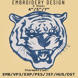 NCAA Logo Jackson State Tigers, Embroidery design, Embroidery Files, NCAA Jackson State Tigers, Machine Embroidery