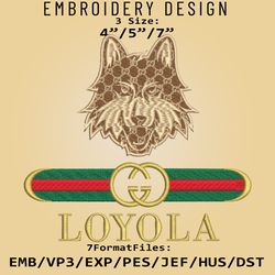 NCAA Logo Loyola Chicago Ramblers, Embroidery design, Embroidery Files, Machine Embroidery Pattern