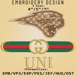 NCAA Logo Northern Iowa Panthers, Embroidery design, NCAA Gucc.i, Embroidery Files, Machine Embroider Pattern