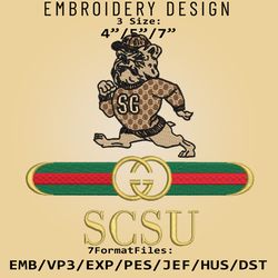 NCAA Logo South Carolina State Bulldogs, Embroidery design, NCAA Gucc.i, Embroidery Files, Machine Embroider Pattern