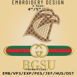 NCAA Logo Bowling Green Falcons, Embroidery design, NCAA Gucc.i, Embroidery Files, Machine Embroider Pattern