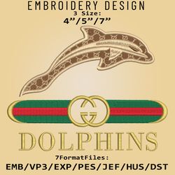 NCAA Logo Jacksonville Dolphins, Embroidery design, NCAA Gucc.i, Embroidery Files, Machine Embroider Pattern
