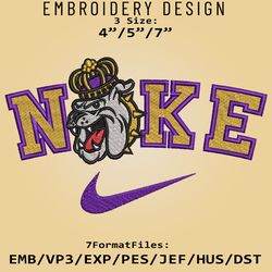 NCAA Logo Nike James Madison Dukes Embroidery design, Embroidery Files, Machine Embroidery Pattern