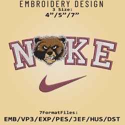 NCAA Logo N.ike Montana Grizzlies Embroidery design, Embroidery Files, Machine Embroidery Pattern