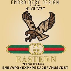 NCAA Logo Eastern Washington Eagles, Embroidery design, NCAA Gucc.i, Embroidery Files, Machine Embroider Pattern