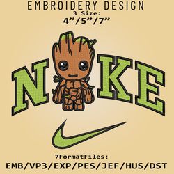 Nik.e Groot Embroidery Designs, Groot, Marvel Machine Embroidery Pattern, Digital Download