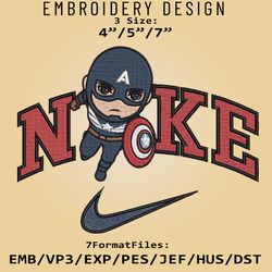 Nik.e Captain America Embroidery Designs, Captain America, Marvel Machine Embroidery Pattern, Digital Download