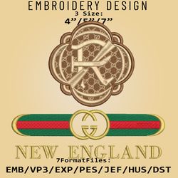 MLS Gucc.i New England FC Embroidery Designs, MLS Logo Embroidery Files, MLS New England FC, Embroidery Pattern