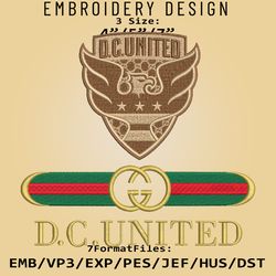 MLS Gucc.i D.C. United FC Embroidery Designs, MLS Logo Embroidery Files, MLS D.C. United FC, Embroidery Pattern