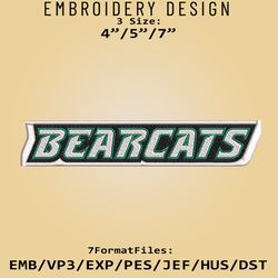 NCAA Binghamton Bearcats Logo, Embroidery design, NCAA Binghamton Bearcats, Embroidery Files, Machine Embroider Pattern