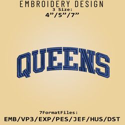Queens University Royals NCAA Logo, Embroidery design, NCAA Queens, Embroidery Files, Machine Embroider Pattern